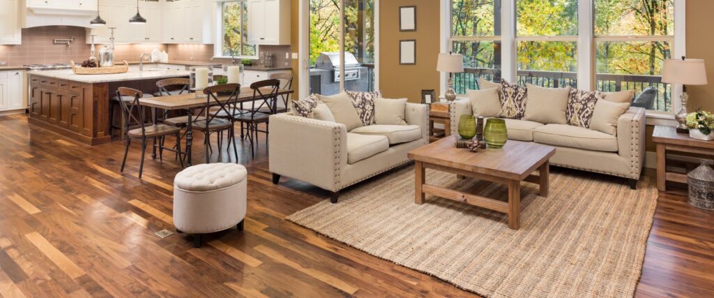 Hardwood Flooring in living room